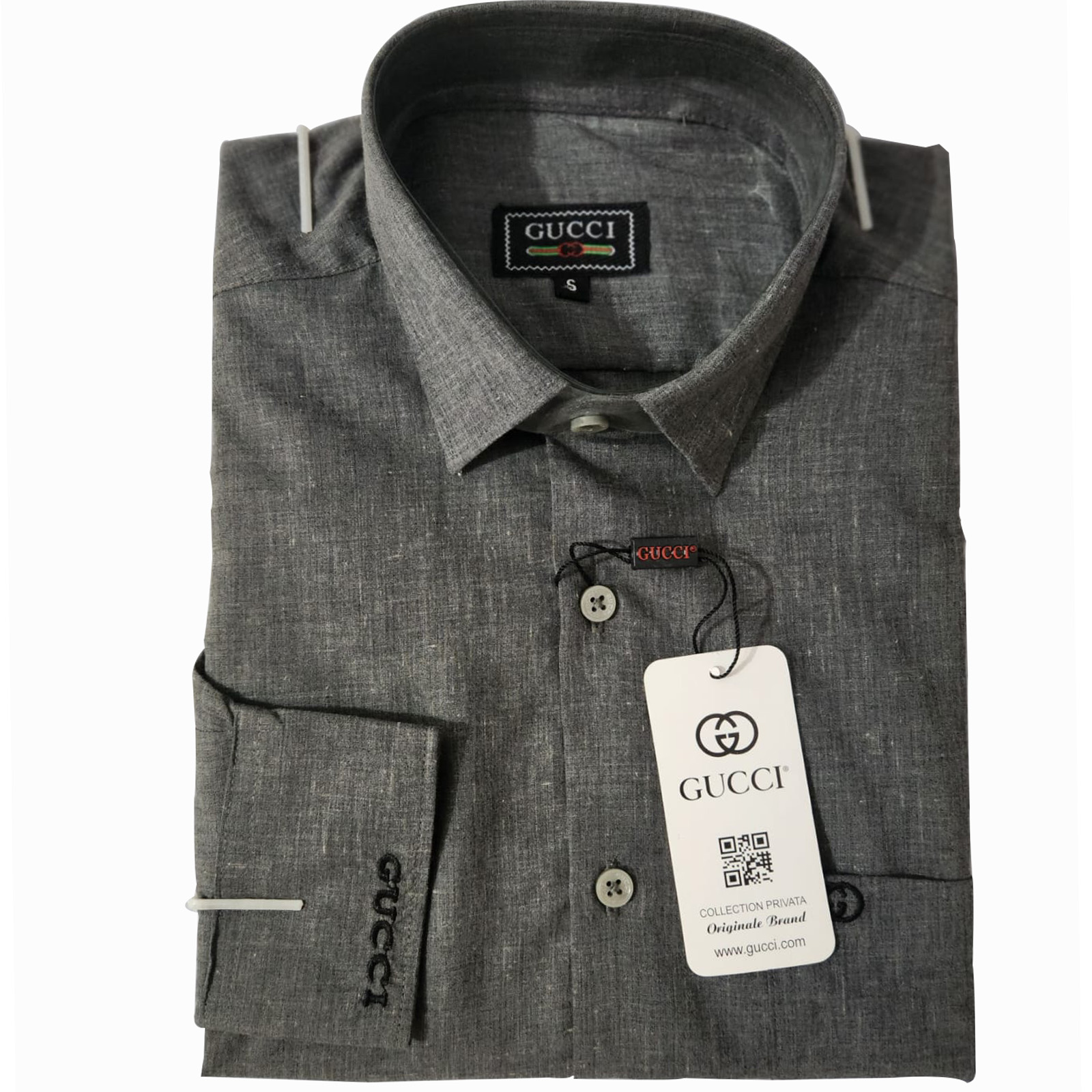 Premium Gray GUCCI Shirt for Man – FENI FASHION